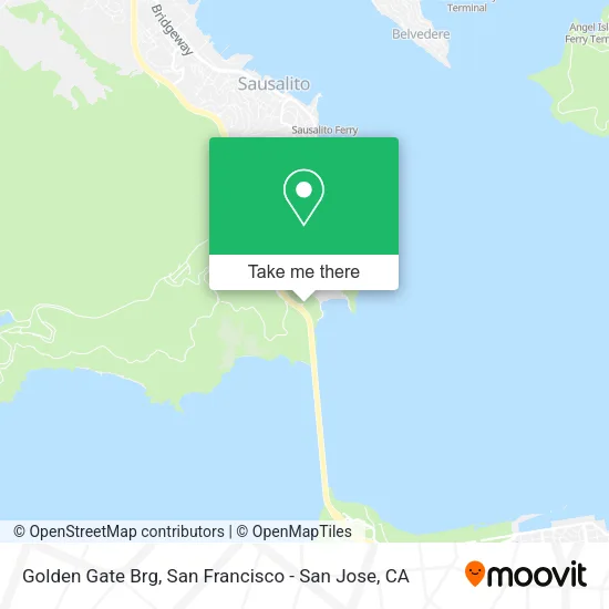 Golden Gate Brg map