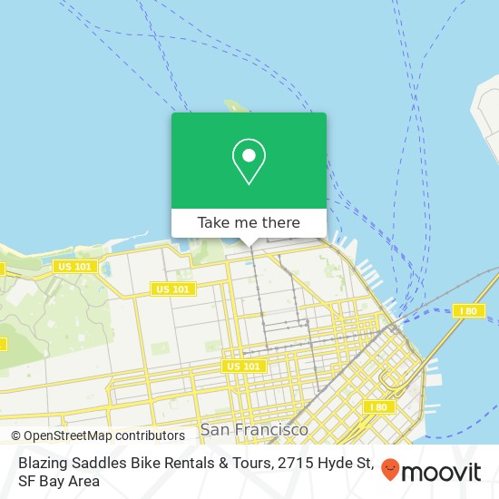 Mapa de Blazing Saddles Bike Rentals & Tours, 2715 Hyde St