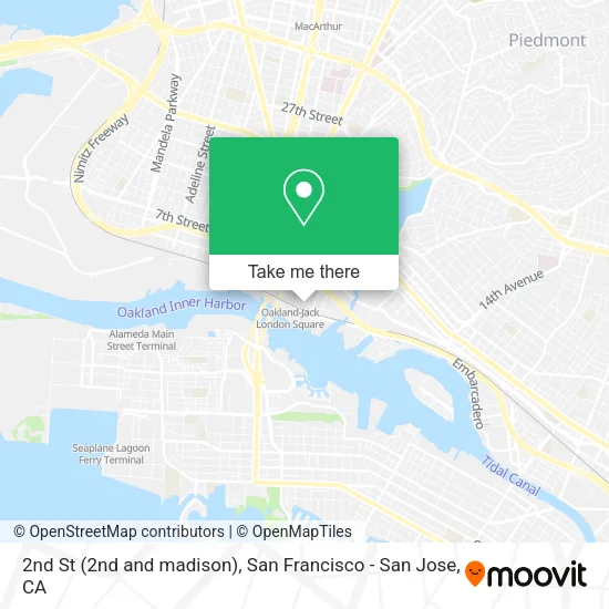 Mapa de 2nd St (2nd and madison)