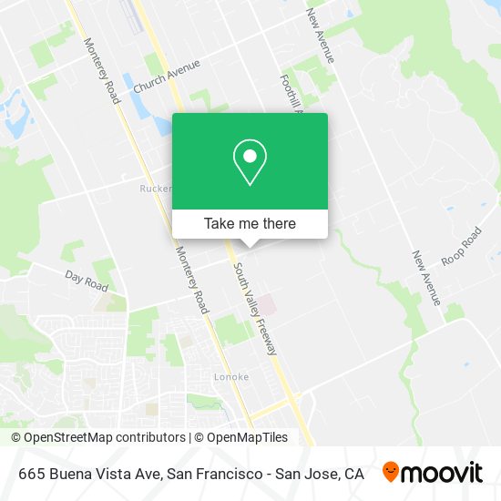 Mapa de 665 Buena Vista Ave