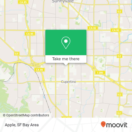 Mapa de Apple, 20650 Valley Green Dr