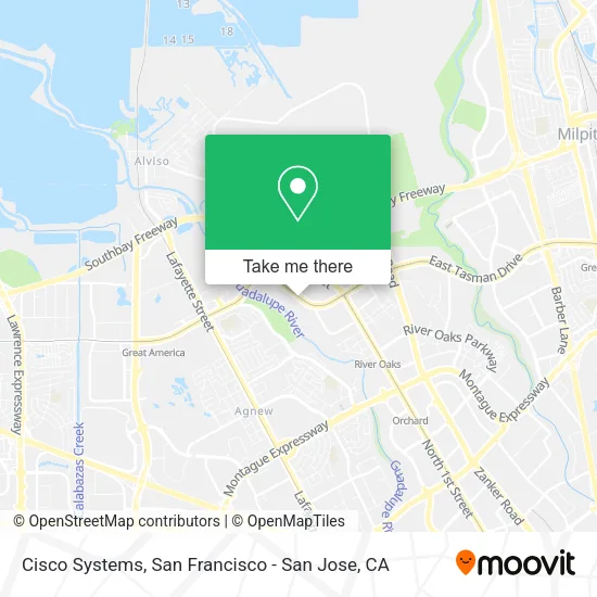 Mapa de Cisco Systems