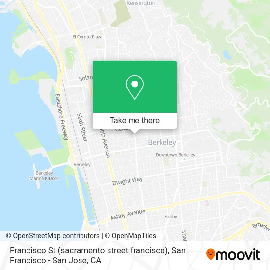 Francisco St (sacramento street francisco) map