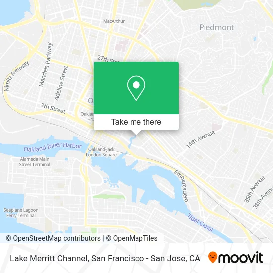 Lake Merritt Channel map