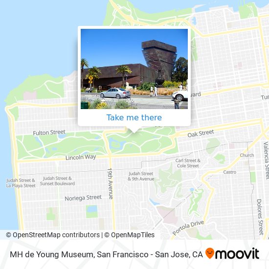 MH de Young Museum map