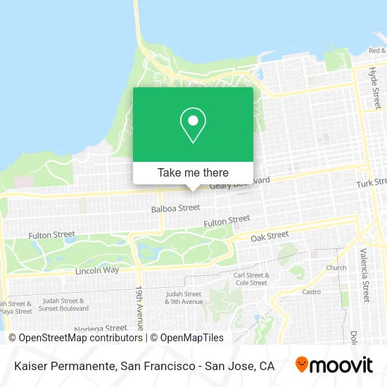 Mapa de Kaiser Permanente