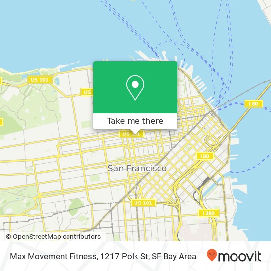 Max Movement Fitness, 1217 Polk St map