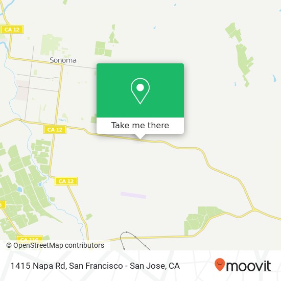 Mapa de 1415 Napa Rd, Sonoma, CA 95476