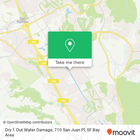 Mapa de Dry 1 Out Water Damage, 710 San Juan Pl