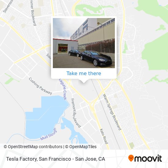 Mapa de Tesla Factory