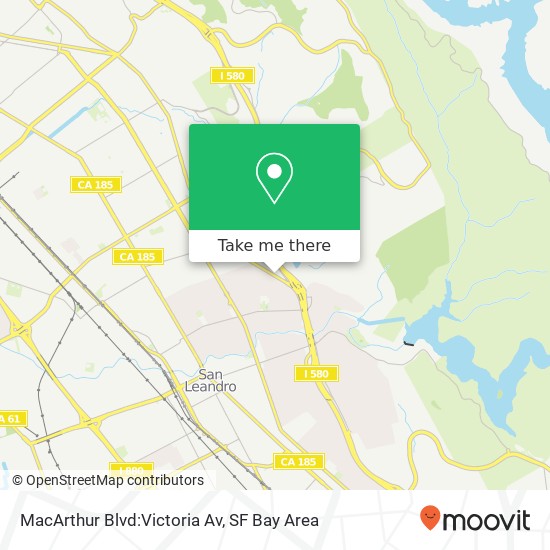 Mapa de MacArthur Blvd:Victoria Av