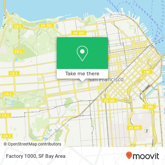 Factory 1000, 1000 Fulton St map