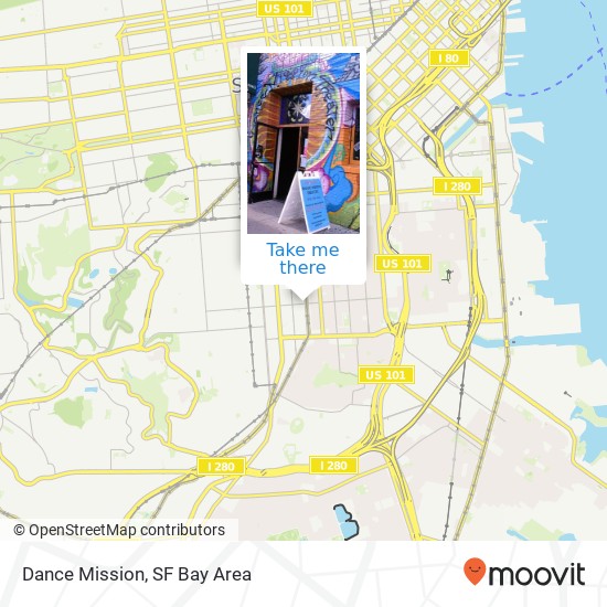 Dance Mission, 3316 24th St map