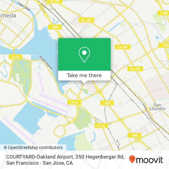 COURTYARD-Oakland Airport map