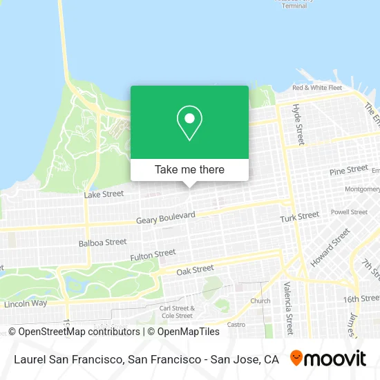 Mapa de Laurel San Francisco