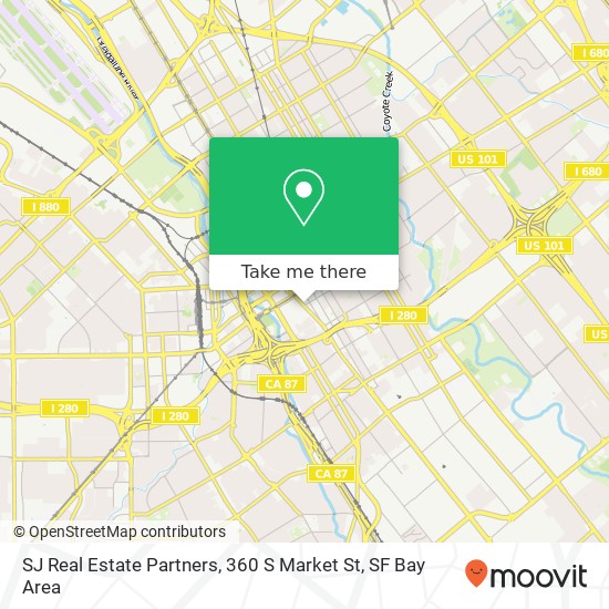 Mapa de SJ Real Estate Partners, 360 S Market St