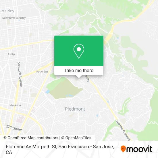 Mapa de Florence Av:Morpeth St