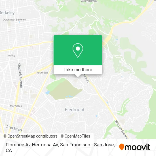 Mapa de Florence Av:Hermosa Av