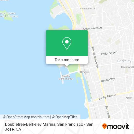 Doubletree-Berkeley Marina map