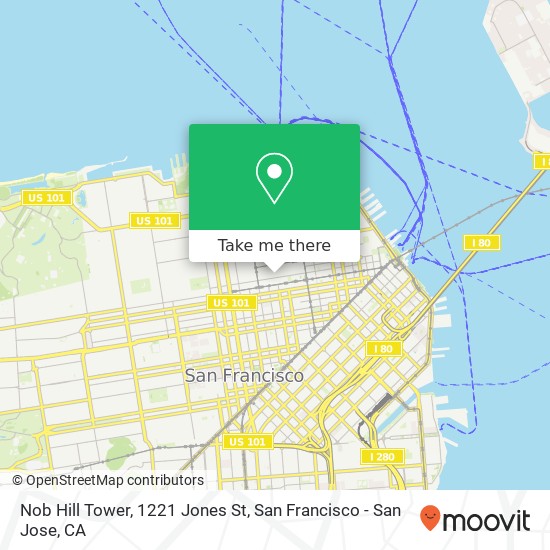 Nob Hill Tower map