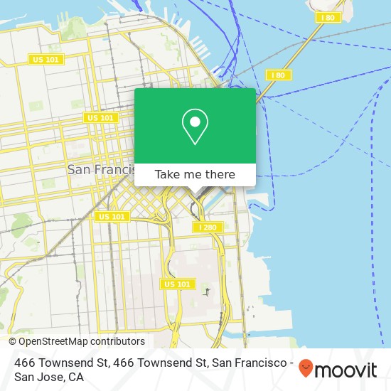 466 Townsend St, 466 Townsend St map