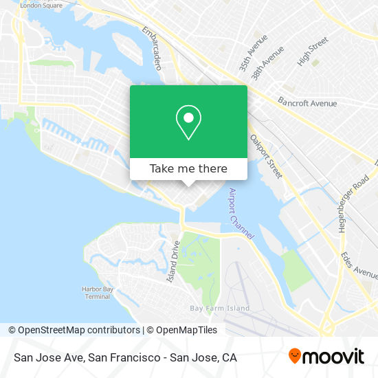 San Jose Ave map