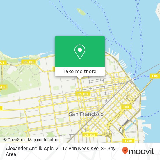 Alexander Anolik Aplc, 2107 Van Ness Ave map