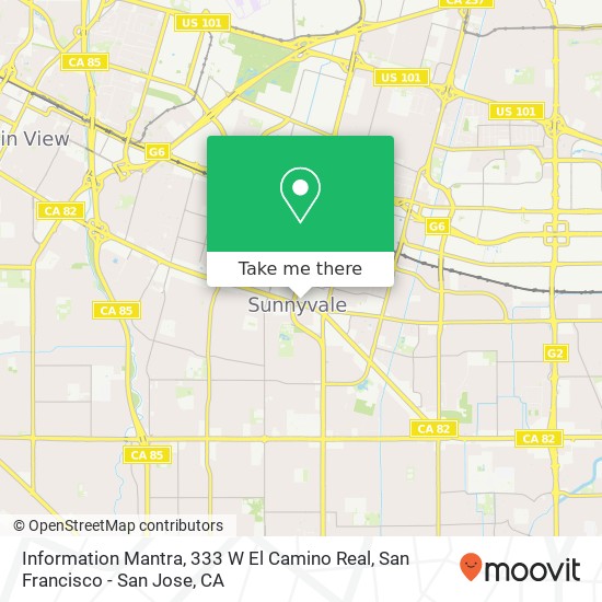 Mapa de Information Mantra, 333 W El Camino Real