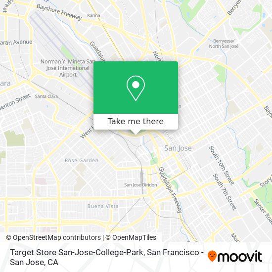 Target Store San-Jose-College-Park map