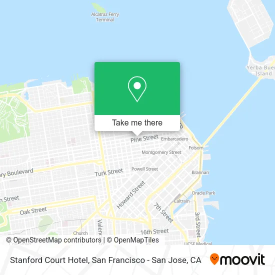 Stanford Court Hotel map