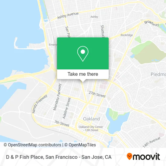 D & P Fish Place map