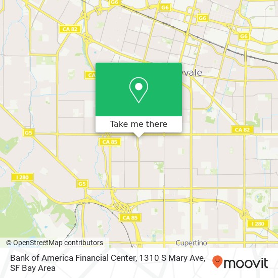 Bank of America Financial Center, 1310 S Mary Ave map