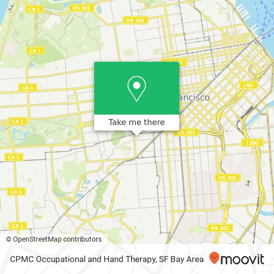 CPMC Occupational and Hand Therapy, San Francisco, CA 94114 map