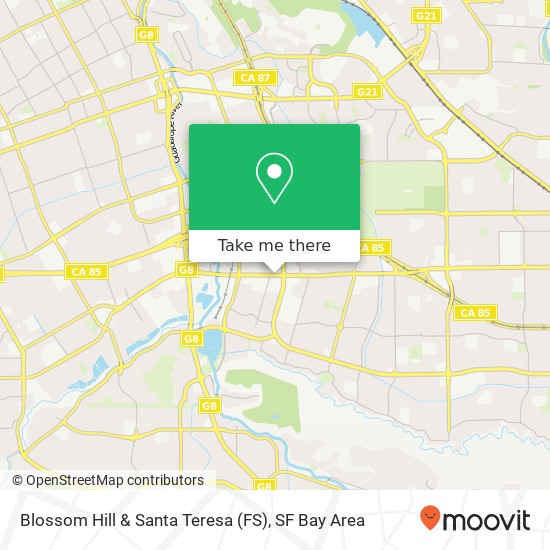Mapa de Blossom Hill & Santa Teresa (FS)