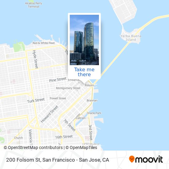 200 Folsom St map