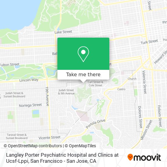Langley Porter Psychiatric Hospital and Clinics at Ucsf-Lppi map