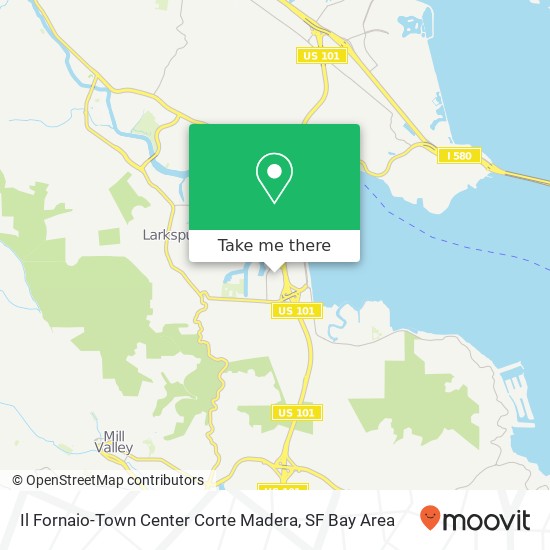 Mapa de Il Fornaio-Town Center Corte Madera, 223 Corte Madera Town Ctr