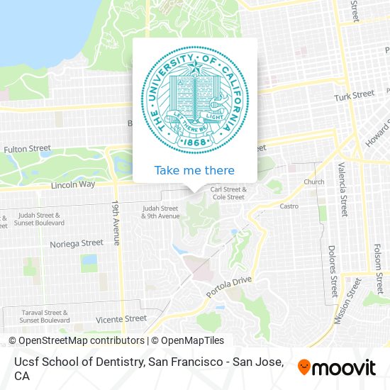 Ucsf School of Dentistry map