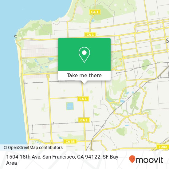 1504 18th Ave, San Francisco, CA 94122 map