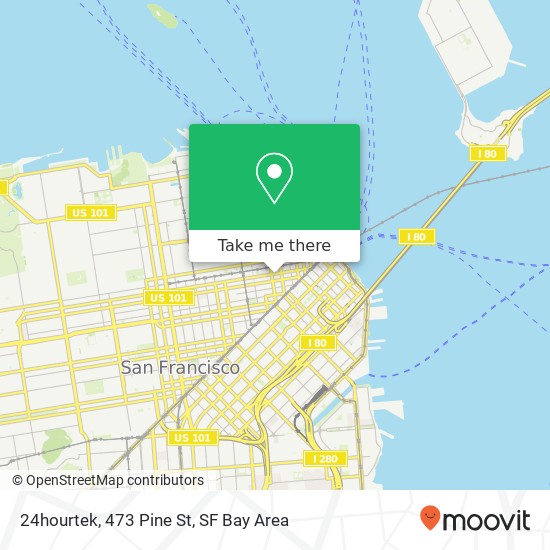 Mapa de 24hourtek, 473 Pine St