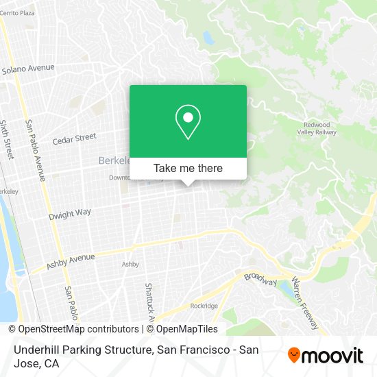 Underhill Parking Structure map