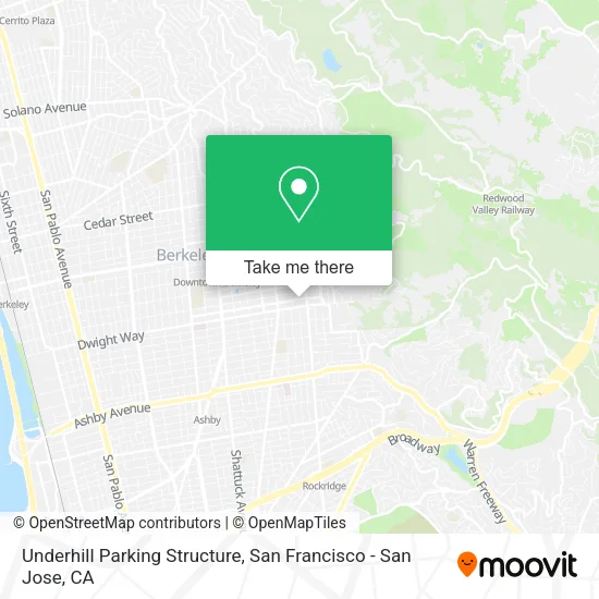 Mapa de Underhill Parking Structure