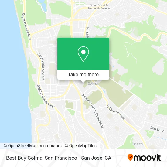 Mapa de Best Buy-Colma