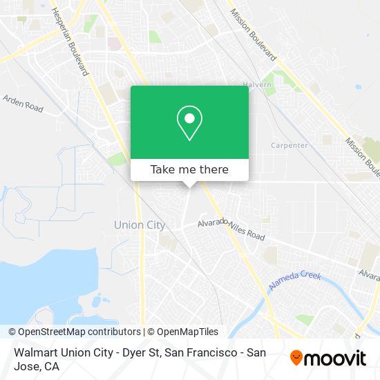 Walmart Union City - Dyer St map