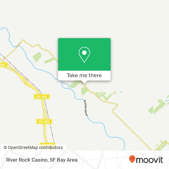River Rock Casino map