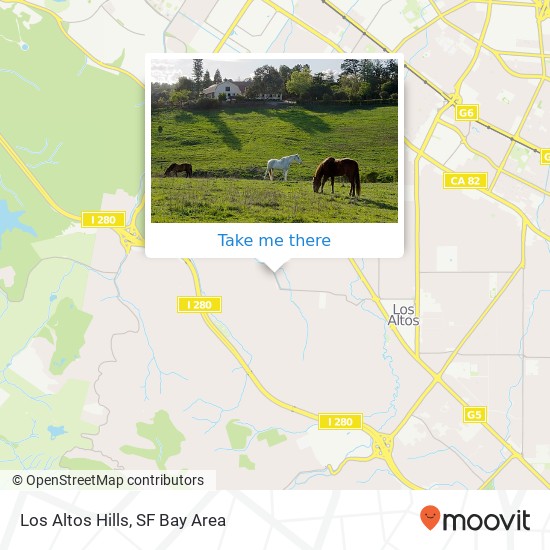 Mapa de Los Altos Hills