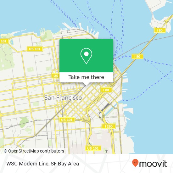 Mapa de WSC Modem Line, 865 Market St