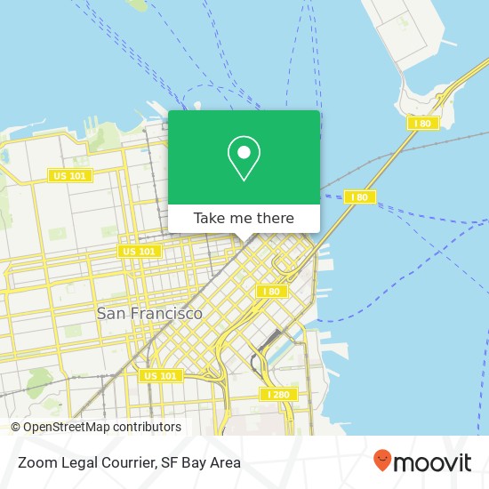 Mapa de Zoom Legal Courrier, 582 Market St