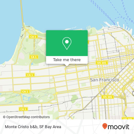 Monte Cristo b&b, 600 Presidio Ave map