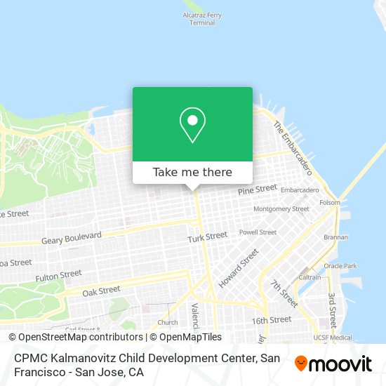 Mapa de CPMC Kalmanovitz Child Development Center